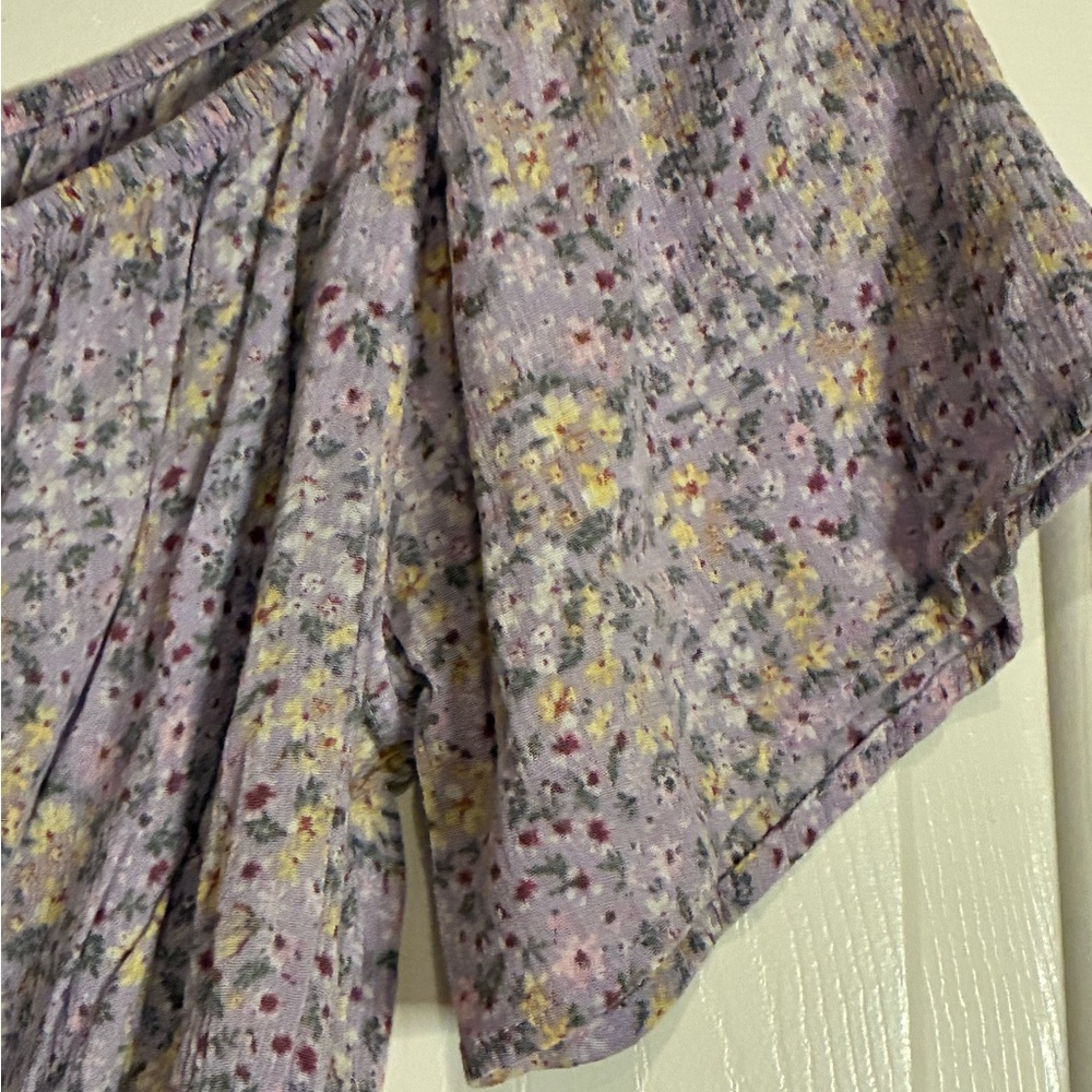 Hippie Rose Lavender Floral Blouse - Picture 5 of 12